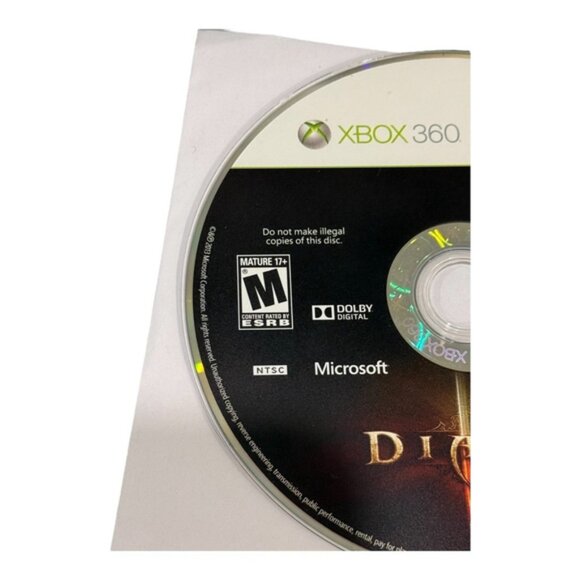 Diablo III Xbox 360 Video Game Disc Only Mature 17+ Blizzard Entertainment RPG - Picture 5 of 6